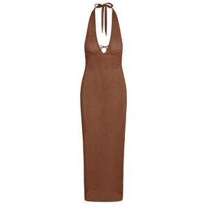 Monday Swimwear Catania Dress - Bronze Lurex Lace Crochet Size PBronze / P